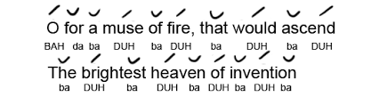 There are two things which need to be addressed here: No Shit Shakespeare I Never Really Understood How The Iambic