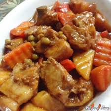 Pinoy Style Pork Afritada Recipe Filipino Original Recipe Pork Afritada Recipe Recipes Pork