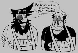 There be some art — Who won the arm did peppino kick Anton's assk