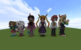 Miss kobayashi's dragon maid is a japanese manga series written and illustrated by coolkyousinnjya. Built Some Miss Kobayashi S Dragon Maid Characters With A Friend Minecraft