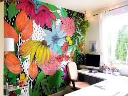 The Flower Wall Mural Wall Murals Diy Wall Murals Diy Wall Painting