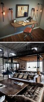 What color schemes are typical of industrial home decor? 20 Diy Industrial Design Ideas Industrial Industrial Home Design Rustic Home Design Industrial Interior Design