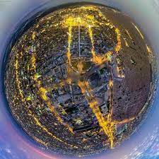 بانوراما أكثر من رائهة لأرض النجف الأشرف وتظهر فيها مقبرة وادي السلام أكبر مقبرة في العالم imam hussain imam ali aerial view