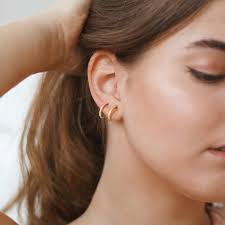 Gold Clip-on Earrings by EARA