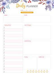 Simply click the download arrow in the upper left corner of each printable. Free Printable Daily Planner For 2021 Templates