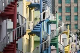 Colorful Street In Bugis Area Singapore K G Tan Best Places In Singapore Staircase Stairs