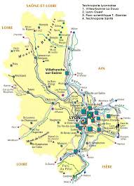 Carte Du Rhone Saone Et Loire Villefranche Sur Saone Villeurbanne
