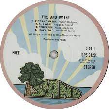 Riding the crest of the british blues rock boom along with contemporaries led zeppelin and fleetwood mac, free seemed more precocious then those bands (andy fraser was only 18!) and also seemed to wallow in the traditional. Free Fire And Water 2nd Uk Vinyl Lp Album Lp Record 189783