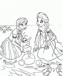 Dibujo Para Colorear De Frozen