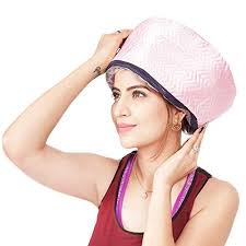 Using hair dryer requires you to first wrap the hair with a plastic cap to prevent the dry hot air from drying out the product applied to the hair. Bruzzline Hair Care Spa Cap Beauty Steamer Hair Thermal Treatment Nourishing Hat Home Electric Heating Steam Hair Cap Hot Oil Hat Diy Hair Styling Beauty Tools Hair Care Nutrition Hair Fun