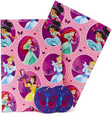 Barbie personalised birthday wrapping paper. Disney Princess Wrapping Paper Girls Wrapping Paper Kids Wrapping Paper Amazon Co Uk Stationery Office Supplies