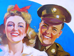 1940's F Sands Brunner Original Advertising Painting