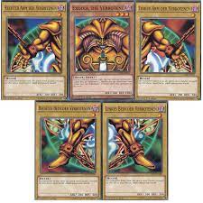 3c use draw of fate to stack your deck then use any draw 2 card to choose any 3 cards (like exodia) to add to your hand. Yu Gi Oh Exodia Die Verbotene Komplettes 5 Karten Set Deutsch 29 30