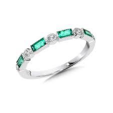 Maybe you would like to learn more about one of these? Diamond And Emerald Wedding Band Cce2536 W Valina Emerald Stackable Rings