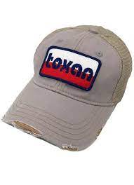 Lone Star Texan Patch Grey Dejavu Texas Cap Vintage Style Hat Texas Hat