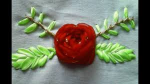 Gambar paper quilling bunga mawar. Kreasi Sulam Pita Cara Membuat Bunga Mawar Dari Pita How To Make Roses From Ribbon Youtube
