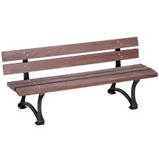 Banc Public Lames En Plastique Recycle