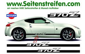 2006 nissan 350z 3.5 v6 300 gt 3dr coupe petrol manual. Nissan 350z 370z Seitenstreifen Aufkleber Komplett Set Nr 1525 Professionelle Auto Seitenstreifen Seitensdekore Wunsch Text Aufkleber Mit Ihrem Logo Oder Werbung