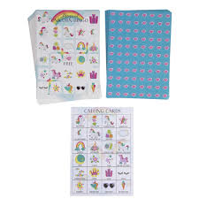 Make free music bingo cards. Unicorn Bingo Game Pack 36 Set Kids Magical Themed Party Supplies Activity Kit 2 To 36 Multi Player Bingo Girls Fantasy Princess Birthday Game Party Favors Goodie Bag Stuffers Walmart Com Walmart Com