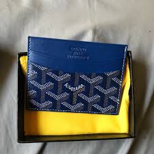 Buy & sell goyard wallets handbags in the color blue by average sale price on stockx, the marketplace for new handbags from top brands that are guaranteed authentic. Goyard Other Goyard Wallet Card Holder Blue Poshmark