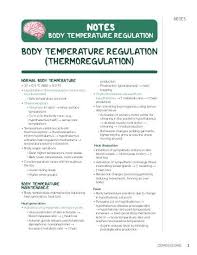 Image result for Temperature Regulation