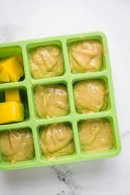 Mango Peanut Butter Baby Food Puree Happy Veggie Kitchen