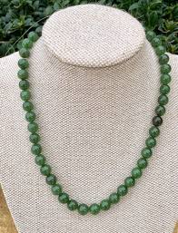 Beautiful Strand Of Natural Australian Nephrite Jade Beads 8mm Etsy In 2020 Jade Beads Sterling Silver Drop Earrings Silver Drop Earrings