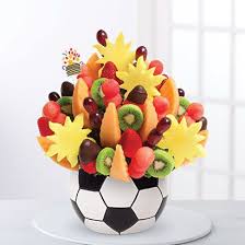 Edible Arrangements Watermelon Kiwi Summer Bouquet Dipped Strawberries In Soccer Keepsake Edible Arrangements Healthy Party Food Fruit Basket Delivery