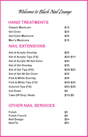 If you want to learn more about nail salons near me open late on saturday you can check out. Temporary Price Menu Blush Nail Lounge Facebook