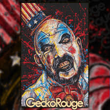 Captain Spaulding by Sara Bowersock Modern Cross Stitch Art Kit