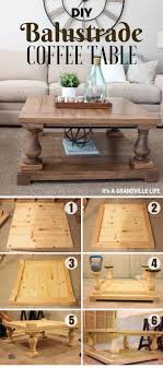Our list of farmhouse coffee tables includes everything from cute cubes to industrial wooden spools. Check Out How To Easily Build This Diy Balustrade Coffee Table Istandarddesign Diy Farmhouse Coffee Table Diy Furniture Plans Coffee Table Farmhouse