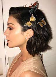Pinterest Deborahpraha Vanessa Hudgens With Short Hair And Butterflies Clip Hairstyles Vanessa Hudgens Short Hair Vanessa Hudgens Hair