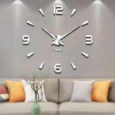 Wooden clock wood clocks wood wall diy crafts slime clock art clock barber shop decor hanging wall decor cool gifts. Wall Clocks 2 Year Warranty Roman Numerals Clock Frameless Mirror Surface Wall Clock Home Decor For Living Room Bedroom Vangold Large 3d Diy Wall Clock Home Kitchen