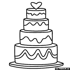 Most relevant best selling latest uploads. Tiered Wedding Cake Coloring Page