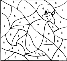 coloriage magique pingouin facile dessin a imprimer nicolas trolls gratuit