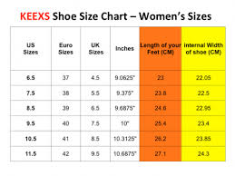 Shoe Sizing Guide Keexs