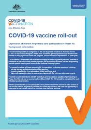 This line is available 8 a.m. Covid 19 Vaccine Rollout Expression Of Interest For Primary Care Participation In Phase 1b Australian Government Department Of Health
