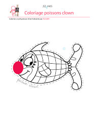 Coloriage clown jongleur à imprimer. Coloriage Poisson D Avril Le Poisson Clown Momes Net