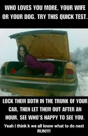 Who Loves You More Your Wife Or Your Dog Try This Quick Test Lock Them Both