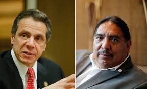 Is there a way to stop war of words between Cuomo and Seneca president?