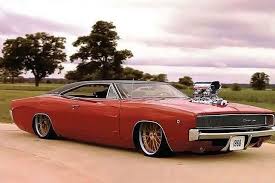 Low Chopped And Blown Classic Charger Muscle Cars Pro Touring Cars American Muscle Cars