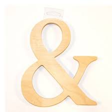 Fancy Wooden Letter Ampersand Unfinished 7 25 Inches Wooden Letters Wood Letters Wooden