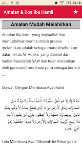 Ini kerana, dalam surah ini terdapat kisah maryam ra, ibu kepada nabi isa as yang melahirkan nabi isa as sendirian di tengah padang pasir. Amalan Doa Ibu Hamil With Mp3 By Tkz Apps Android Apps Appagg
