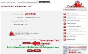 Select the account number which transfers limits you want to change. Cara Tukar Had Limit Debit Card Maybank Dan Cimb