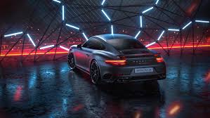Besides the carrera, carrera s, carrera 4 and carrera 4s, we also get the targa 4, targa 4s, turbo and turbo s. Wallpaper Porsche 911 Turbo S Porsche Car Sportscar Gray Neon Night Hd Widescreen High Definition Fullscreen