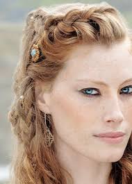 His hairstyle is absolutely unique in the world of vikings (as is his black eye makeup). Tranca Vikings Viking Hair Hair Styles Braided Hairstyles