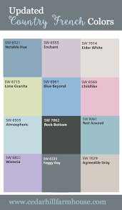What Are The New Country French Colors Cedar Hill Farmhouse