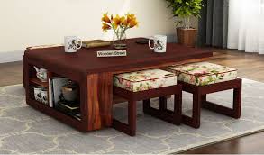 The cheapest offer starts at £12. Buy Vesta Coffee Table Honey Mahogany Finish Cream Blossom Online In India Wooden Street