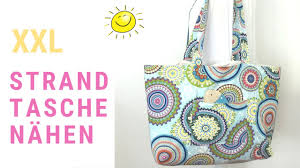 #bauchtaschebabsi aus dem #diyeulebuch : Strandtasche Xxl Nahen Ohne Schnittmuster Mit Aufgesetzten Taschen Einfache Nahanleitung Youtube