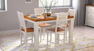 Medium brown dining room set with square table. Dining Tables Upto 20 Off Buy Wooden Dining Table Sets Online Urban Ladder